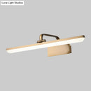 Modern brushed brass led vanity sconce – bathroom wall light