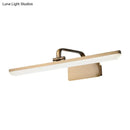 Modern brushed brass led vanity sconce – bathroom wall light