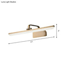 Modern brushed brass led vanity sconce – bathroom wall light