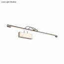 Modern brushed brass led wall light bathroom sconce