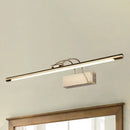 Modern brushed brass led wall light bathroom sconce