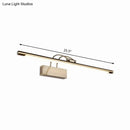 Modern brushed brass led wall light bathroom sconce