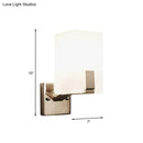 Brass Frosted Glass Sconce