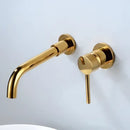 DecorBites™ Brushed Gold In-Wall Black Basin Faucet Set for Bathroom Sink Mixer Tap