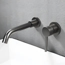 DecorBites™ Brushed Gold In-Wall Black Basin Faucet Set for Bathroom Sink Mixer Tap