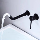 DecorBites™ Brushed Gold In-Wall Black Basin Faucet Set for Bathroom Sink Mixer Tap