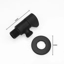 Modern brushed gold angled dual outlet toilet filling valve bathroom
