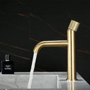 Modern brushed gold basin faucet bathroom hot water mixer tap