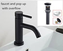 DecorBites™ Brushed Gold Basin Faucet: Solid Brass, Cold Hot Water Mixer, Single Handle