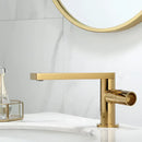 Modern brushed gold basin faucet bathroom single handle mixer tap