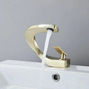 Modern brushed gold basin faucet bathroom sink mixer tap