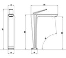 Modern brushed gold basin faucet bathroom sink tap