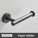 DecorBites™ Brushed Gold Bathroom Accessories Set: Towel Rail, Paper Holder, Hook, Stainless Steel