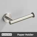DecorBites™ Brushed Gold Bathroom Accessories Set: Towel Rail, Paper Holder, Hook, Stainless Steel