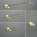DecorBites™ Brushed Gold Bathroom Hardware Set with Stainless Steel Towel Bar & Paper Holder