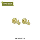 DecorBites™ Brushed Gold Bathroom Hardware Set with Stainless Steel Towel Bar & Paper Holder