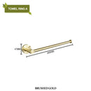 DecorBites™ Brushed Gold Bathroom Hardware Set with Stainless Steel Towel Bar & Paper Holder