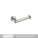Modern brushed gold bathroom hardware set with towel bar and hooks