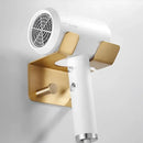 Modern brushed gold bathroom hardware set with towel rack