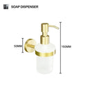 Modern brushed gold bathroom set towel bar and paper holder kit