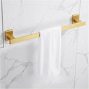 Modern brushed gold bathroom set towel rack and shelf hardware