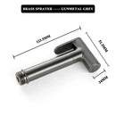 Modern brushed gold bidet faucet set bathroom handheld shower sprayer
