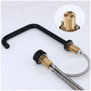 Modern brushed gold & black basin faucet kitchen sink tap