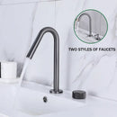 DecorBites™ Brass Basin Faucet Brushed Gold Double Bracket Two Holes Hot Cold Mixer
