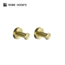 Modern brushed gold brass bathroom accessories set for bathroom