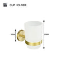 Modern brushed gold brass bathroom accessories set for bathroom