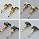 Modern brushed gold dual handle waterfall faucet bathroom sink tap