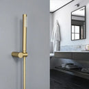 Modern brushed gold hand shower with stainless steel hose bathroom