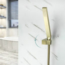 Modern brushed gold hand shower with stainless steel hose bathroom
