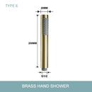 Modern brushed gold hand shower with stainless steel hose bathroom