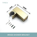 Modern brushed gold hand shower with stainless steel hose bathroom