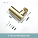 Modern brushed gold hand shower with stainless steel hose bathroom