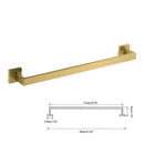 Modern brushed gold hardware set bathroom towel rail and hooks