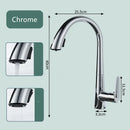 Modern brushed gold kitchen sink faucet with pull out spring spout