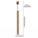 Gold Cylindrical Pendant Light