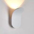 Modern brushed gold led wall lamp living room curved sconce