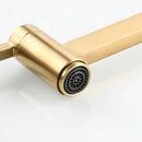 Modern brushed gold pot filler faucet kitchen wall mounted foldable spout
