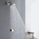 Modern brushed gold rainfall shower faucet set bathroom fixture