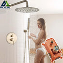 Modern brushed gold rainfall shower set bathroom fixture