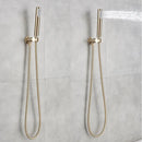 Modern brushed gold rainfall shower set bathroom fixture