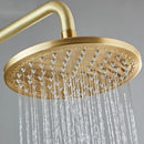 Modern brushed gold rainfall shower set with bathtub faucet bathroom