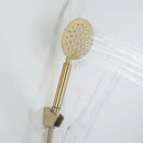 Modern brushed gold shower faucet set bathroom handheld mixer