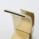 Modern brushed gold stainless steel basin faucet bathroom waterfall tap