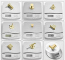 Modern brushed gold stainless steel robe hook bathroom hanger