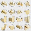 Modern brushed gold stainless steel robe hook bathroom hanger