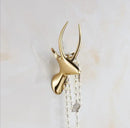 Modern brushed gold stainless steel robe hook bathroom hanger